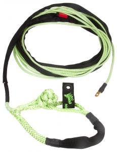 Winch Rope UTV 1/4 Inch x 50 Foot W/ Soft Shackle End Green VooDoo Offroad