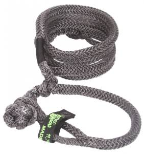 Recovery - Ropes & Tow Straps - VooDoo Offroad - Kinetic Recovery Rope UTV 1/2 Inch x 20 Foot W/2 Soft Shackle Ends Black VooDoo Offroad