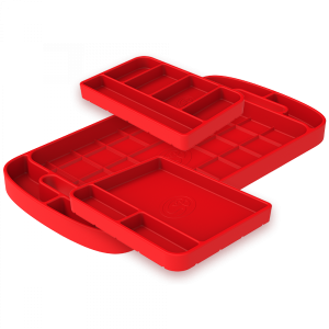 S&B - Tool Tray Silicone 3 Piece Set Color Red S&B - Image 1