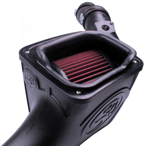 S&B - Cold Air Intake For 03-07 Ford F250 F350 F450 F550 V8-6.0L Powerstroke Cotton Cleanable Red S&B - Image 4
