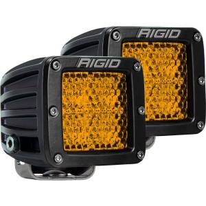 Lighting - Auxiliary Lights - Rigid Industries - Diffused Rear Facing High/Low Surface Mount Amber Pair D-Series Pro RIGID Industries