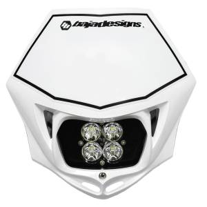 Lighting - Head & Taillights - Baja Designs - Motorcycle Headlight A/C LED Race Light White Squadron Pro Baja Designs