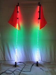 Accessories - Whips - Starlight LED Whips  - Trail Edition Whips: 5 Foot Pair