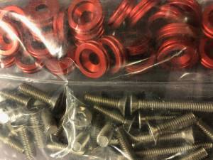 Polaris - Pro XP - Dunegear - RED FENDER WASHER KIT RZR/CAN AM X3