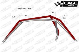 Cage WRX - "COMPETITION CAGE" CAGE KIT RZR XP 1000 / XP TURBO (2014-2018) - Image 7