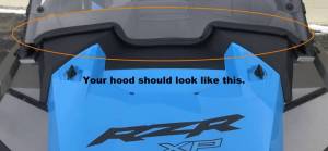 Extreme Metal Products - 2019-21 RZR Half Windshield/ Wind Deflector for the RZR Turbo and RZR XP1000 - Image 2