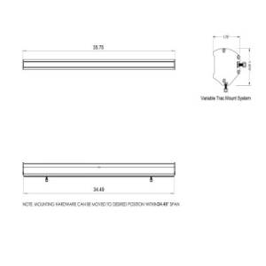 Rear Light Bar Store - Rear Chase Light 36" LED Light Bar – San Felipe Race Series DIY (Amber/White) - Image 5