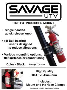 Savage UTV  - Savage Mount and Extinguisher Set - Image 4