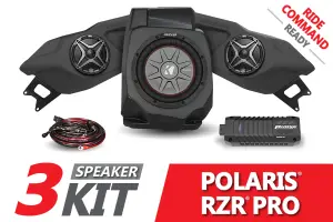 SSV Works  - 2020-2023 Polaris RZR Pro SSV 3-Speaker Plug-&-Play System for Ride Command - Image 2