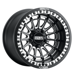 Metal FX Offroad Wheels - Polaris Pro R / Turbo R DELTA R BEADLOCK SATIN BLACK AND CONTRAST CUT - Image 1