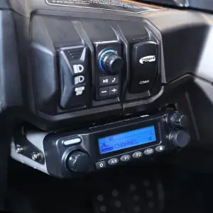Rugged Radios - Can-Am Maverick R Complete Communication Kit with Rocker Switch Intercom and 2-Way Radio - Image 2