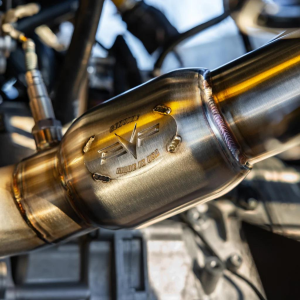 Evolution Power - EVP Racing Shocker Electric Side-Dump Down Pipe with Bullet Muffler for 2024 Can-Am Maverick R - Image 5