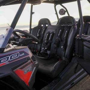 UTVMA - RZR 1000/900 Front and Rear Bench Seat W Harnesses-over the console - Image 6