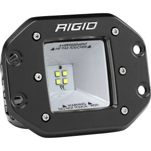 Rigid Industries - 2x2 115 Degree DC Power Scene Light Black Housing Flush Mount RIGID Industries - Image 1