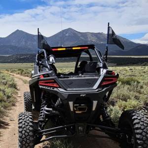 Rear Light Bar Store - 2014 and Older Polaris RZR XP1000 Titanium LED Rear Chase Light - San Felipe (Amber/White) - Image 2