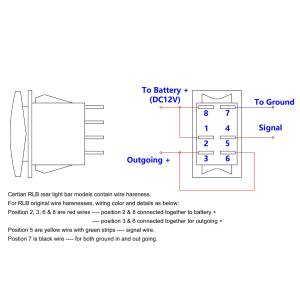 Rear Light Bar Store - RLB Chase Light Rocker Switch - Image 2