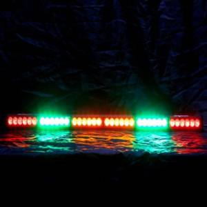 Can-Am Maverick X3 LED Rear Light Bar - Baja Sur Dual-Color - BLUE/GREEN