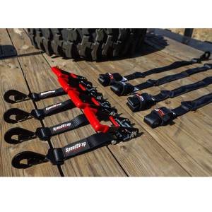 PRP Seats - Speed Strap 2" x 10' Ratchet Tie Down w/ Twisted Snap Hooks & Axle Strap Combo - Image 9