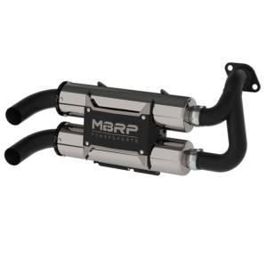 MBRP - Stacked Dual Slip-on Performance Series Polaris RZR Trail S 1000, General 1000 2016-2024 - Image 2