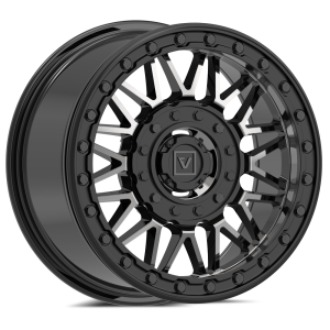 V08 Beadlock Dark Tint Dual-Drill UTV Wheel - Valor Offroad