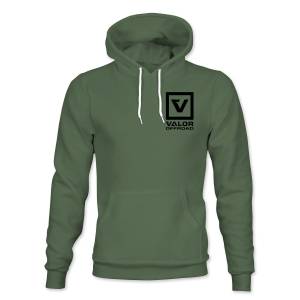 Valor Offroad Army Green Pullover Hoodie - Apparel