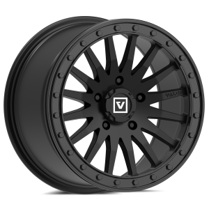 V06 Beadlock UTV Wheel - Satin Black - Polaris RZR 5 Lug