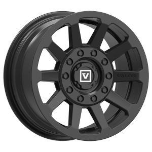 V02 UTV Wheel - Valor Wheels Dual Drill Satin Black UTV Wheel