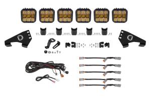 Diode Dynamics - 20-Present Polaris RZR SS5 Sport CrossLink Roof Yellow Combo Lightbar Kit Diode Dynamics - Image 1