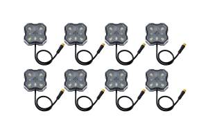 Diode Dynamics - Stage Series SXS Rock Light Installer Kit, RGBW M8 w/Controller (8-pack) - Image 2