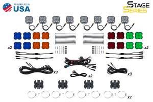 Diode Dynamics - Stage Series SXS Rock Light Installer Kit, RGBW M8 w/Controller (8-pack) - Image 5