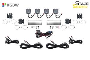 Diode Dynamics - Stage Series SXS Rock Light Installer Kit, RGBW M8 w/Controller (4-pack) - Image 6