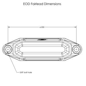 Elektric Offroad Designs - Winch Hawse Fairlead and Hook Combo Anodized Black - Image 8